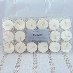 HomeWorx Holiday Wishes 2 sets of 18 scented tealight candles